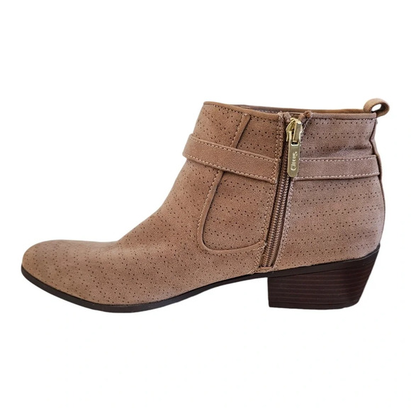 Circus Sam Edelman Phoenix perforated ankle boots tan size 10 - Picture 4 of 13